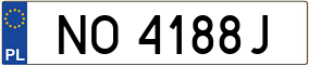 Trailer License Plate